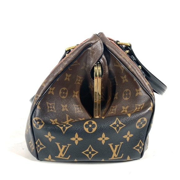 LOUIS VUITTON Black Monogram Canvas Shoulder Bag - Picture 2 of 16